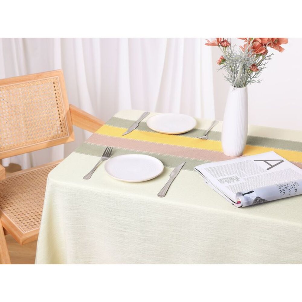 1 Pack Rectangle Rustic Tablecloth, 39x63inch Colorful - Picture 5 of 5